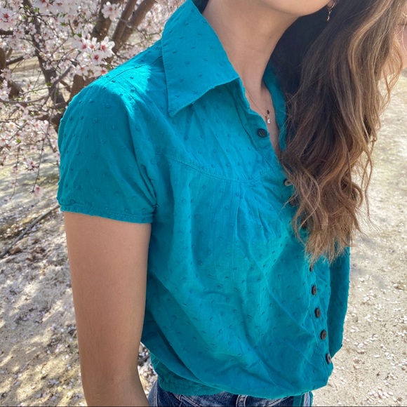 Tie-Front Crop Top - Picture 2 of 2